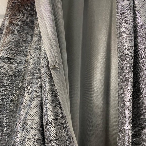 New York & Company Silver Foil Halter Jumpsuit - Picture 7 of 9